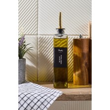 Kitchen Line Molivet Gold Kapak 500 Ml Cam Yağdanlık-Sosluk-Sirkelik Sticker Hediyeli