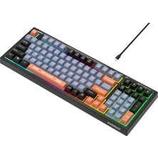 Everest Kb-98 Sessiz Rainbow Q Türkçe Klavye Membrane Oyuncu Klavyesi Gaming Klavye