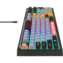 Everest Kb-98 Sessiz Rainbow Q Türkçe Klavye Membrane Oyuncu Klavyesi Gaming Klavye