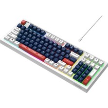 Everest Kb-98 Sessiz Rainbow Q Türkçe Klavye Membrane Oyuncu Klavyesi Gaming Klavye