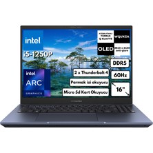 Asus Expertbook B5 I5-1250P 40-Gbddr5 512 GB SSD Arc A350M (4 Gb) 16" OLED Wquxga Freedos Notebook B5602CBN-L20164 Bt8