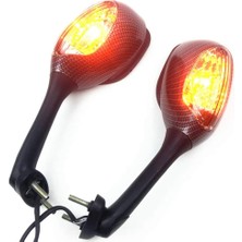 Enclaveinds Motosiklet Dikiz LED Dönüş Sinyali Işığı Gsxr 600 750 1000 2005-2010 ile Uyumlu (Yurt Dışından)