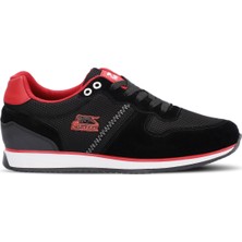Slazenger ORGANIZE I Erkek Sneaker Koşu & Yürüyüş Ayakkabısı Siyah / Kırmızı