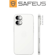 Safeus iPhone 16 Plus 9h Safir Temperli Kamera Lens Koruyucu