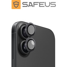 Safeus iPhone 16 Plus 9h Safir Temperli Kamera Lens Koruyucu