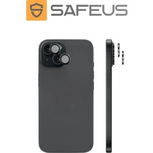 Safeus iPhone 15 Plus 9h Safir Temperli Kamera Lens Koruyucu
