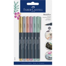 Faber-Castell Metalik Markör 6'lı Set
