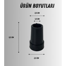 A Plus Sağlık Tripot Lastiği Tetrapot Lastiği Yumuşak Kaymaz Taban Yüksek Kalite 4'lü Avantaj Paket Siyah