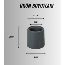 APLUSSAĞLIK Walker Yürüteç Lastiği Yumuşak Kaymaz Taban Yüksek Kalite 4'lü Avantaj Paket Gri