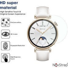 Novstrap Huawei Watch Gt4 41MM ile Uyumlu Ekran Koruyucu 9h Temperli Cam Kolay Uygulama Aparatlı