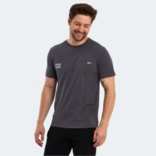 Slazenger PACET Erkek Slim Fit Tişört Koyu Gri