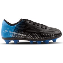Slazenger SCORE I KRP Erkek Çocuk Halısaha Futbol Kramponu Siyah / Saks Mavi
