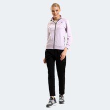 Slazenger RICHMAL Kadın Fermuarlı Dik Yaka Cepli Lila Eşofman Takımı