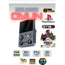 El Atarisi 3.5" Ultrahd Ekran Gamepad Retro Atari Psp/ps1/neogeo Fifa Gta 20.000 Games Oyun Konsolu