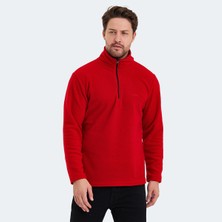 Slazenger SANNE IN Erkek Dik Yaka Fermuarlı Kırmızı Polar
