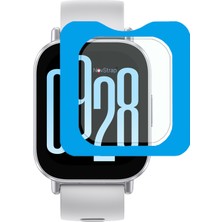 Novstrap Xiaomi Redmi Watch 5 Active ile Uyumlu Ekran Koruyucu Temperli Cam Kolay Uygulama Aparatlı