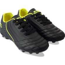 Slazenger HINO KR Erkek Halısaha Futbol Kramponu Siyah / Sarı