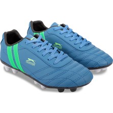 Slazenger HENRIK KR Erkek Çocuk Halısaha Futbol Kramponu Saks Mavi / Yeşil