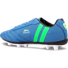 Slazenger HENRIK KR Erkek Çocuk Halısaha Futbol Kramponu Saks Mavi / Yeşil