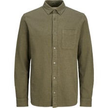 Jack & Jones Erkek Düz Renk Uzun Kollu Gömlek - Blubrook