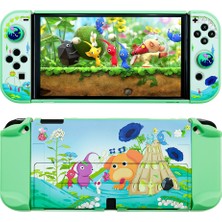 Nintendo Switch OLED Konsol Koruyucu Kılıf Pikmin Tema Pc Hard Case (Yurt Dışından)