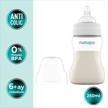 Mamajoo Silver Anti-Kolik Biberon 250 ml, 6 Ay+, Orta Akışlı