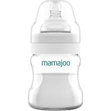 Mamajoo Silver Anti-Kolik Biberon 150 ml, 0 Ay+, Yenidoğan Bebek, Yavaş Akışlı