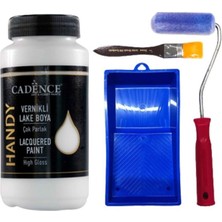 Cadence Handy Vernikli Lake Boya Seti Çok Parlak Beyaz Renk Kırık Beyaz 002 Model
