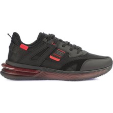 Slazenger ZEND Erkek Sneaker Koşu & Yürüyüş Ayakkabısı Siyah / Kırmızı
