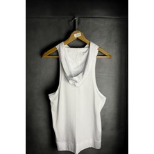 Gannhers Monkey Tasarım Fitness Atleti Kapüşonlu Kolsuz Sporcu Unisex %100 Pamuk