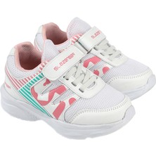 Slazenger KING Kız Çocuk Sneaker Ayakkabı Beyaz / Pembe