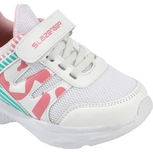 Slazenger KING Kız Çocuk Sneaker Ayakkabı Beyaz / Pembe