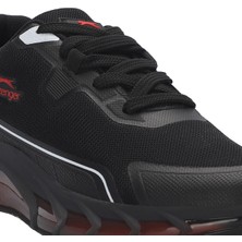 Slazenger TURBO Erkek Sneaker Koşu & Yürüyüş Ayakkabısı Siyah / Kırmızı