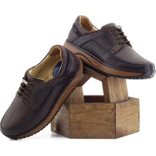 Barmea Deri Erkek Günlük Yürüyüş Ayakkabısı - 1853 Kahve