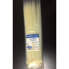 Tamflex 4.8 x 380 mm (38 cm) Kırık Beyaz Kemik Rengi Kablo Bağı 100 Adet