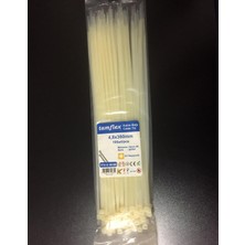 Tamflex 4.8 x 380 mm (38 cm) Kırık Beyaz Kemik Rengi Kablo Bağı 100 Adet