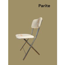 Parite Katlanır Metal Ayaklı Krem Sandalye - Foldable Metal Legs Chair