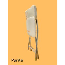 Parite Katlanır Metal Ayaklı Krem Sandalye - Foldable Metal Legs Chair