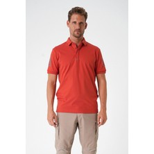 Canik Casual Ryker Polo T-Shirt (Cırtlı) Kiremit - Xxl
