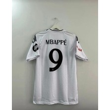 Beyaz Kısa Kol Mbappe 9 Numara Real.madrid. Yetişkin Forması Kısa Kollu Forma