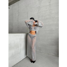 Nosia Fashion Kadın Salaş Yazlık Örme Plaj Alt Üst Takım