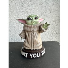 İki Cadı Tasarım Baby Yoda, Star Wars, Karakter Biblo, Dekoratif Polyester Obje