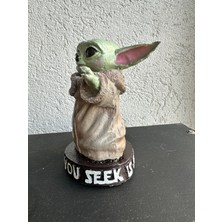 İki Cadı Tasarım Baby Yoda, Star Wars, Karakter Biblo, Dekoratif Polyester Obje