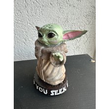 İki Cadı Tasarım Baby Yoda, Star Wars, Karakter Biblo, Dekoratif Polyester Obje