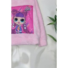 Kız Çocuk Lol Desenli Peluş Ceket Kız Çocuk Lol Temalı Peluş Hırka Peluş Ceket