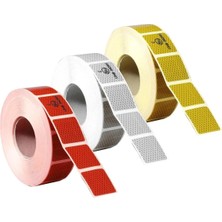 Tüvtürk Onaylı Reflektörlü Reflektif Fosforlu Şerit Bant Kesikli Reflektör 10 mt Beyaz