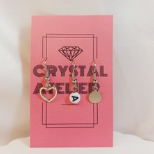 Crystal Atelier Üçlü Charm Sallantılı Küpe Seti