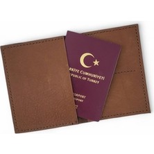 Hedea Deri Pasaportluk & Cüzdan Kahverengi