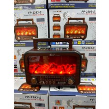 Washa FP-2393-S Epe Şömineli Nostaljik Radyo
