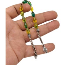 Han Ticarethane Yeşil Sarı Arpa Kesim 11 Taneli Zaza Tesbih